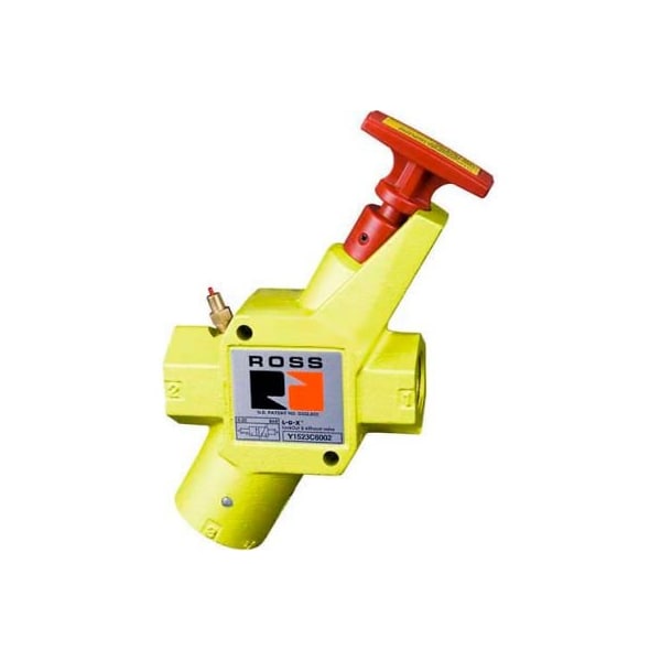 Ross Controls ROSS Manual Pneumatic Lockout Valve YD1523C6002, 1" BSPP YD1523C6002 - main